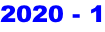 2020 - 1